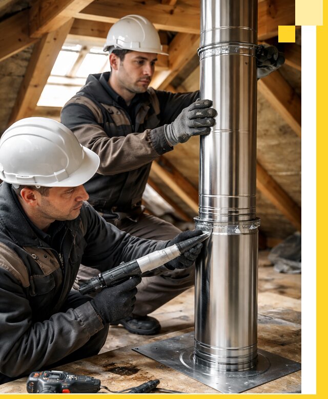 Монтаж дымоходов для каминов в Невинномысске с гарантией качества