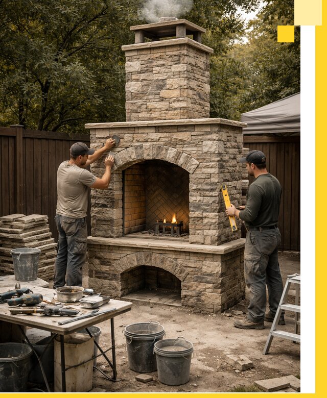 Проектирование и установка уличных каминов в Невинномысске