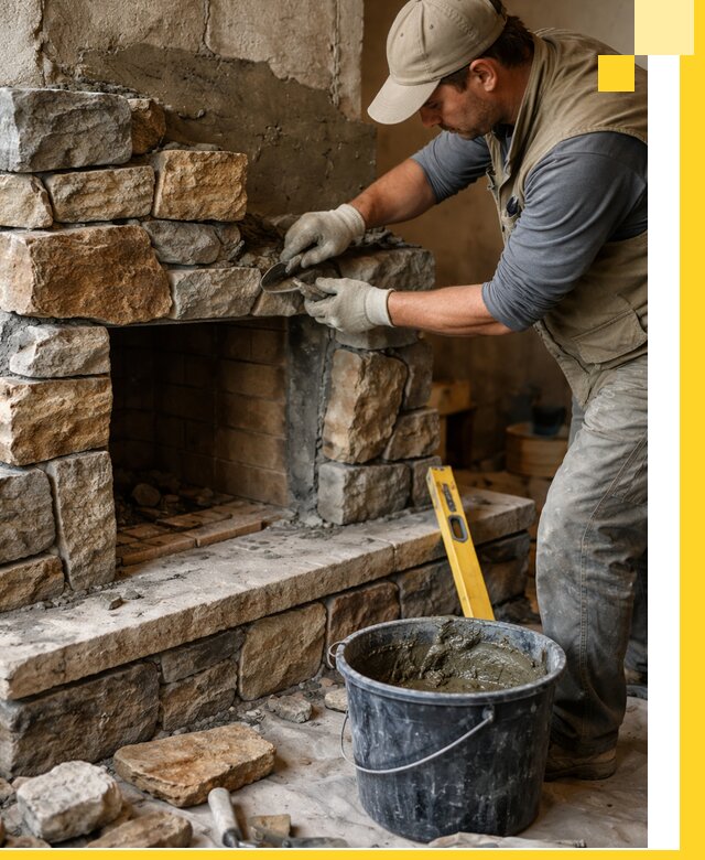 Изготовление и установка каменных каминов под ключ в Невинномысске