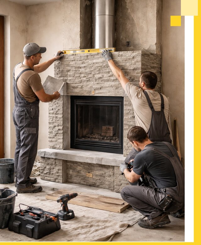 Профессиональный монтаж каминов под ключ в Невинномысске для дома