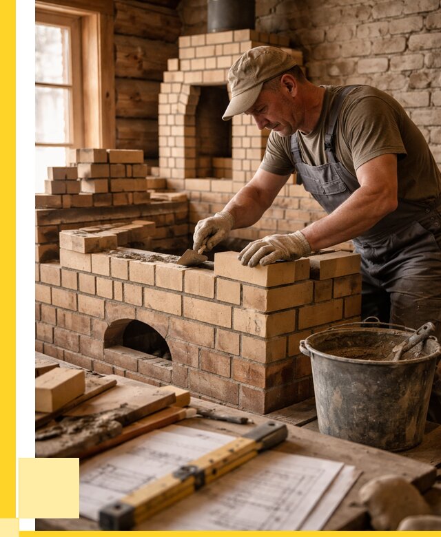 Кладка печей из кирпича в Невинномысске цены от 30687 р. - ЭриданНвн