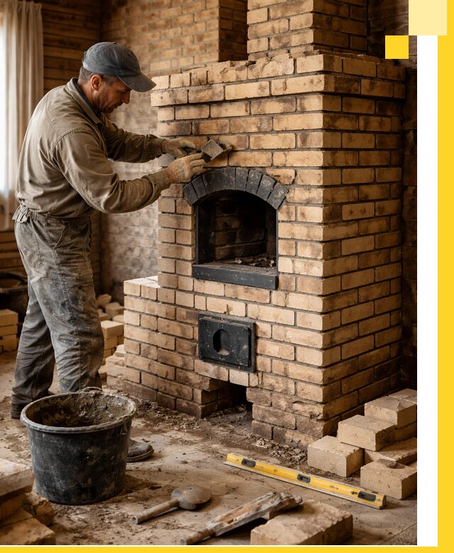 Кирпичные печи под ключ в Невинномысске: проектирование и кладка