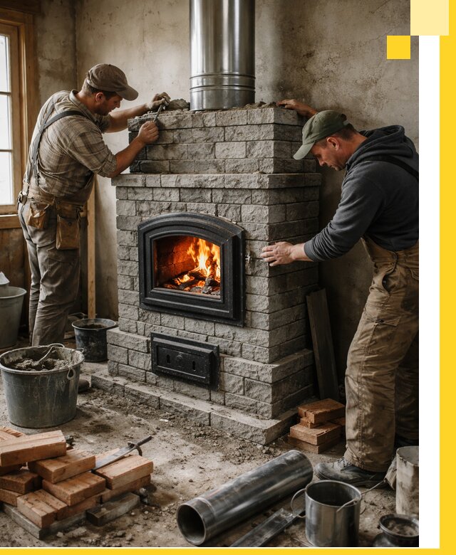 Производство, поставка и монтаж дровяных печей в Невинномысске