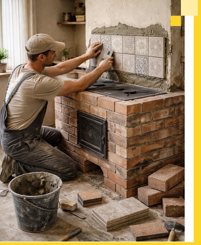 Печи с плитой на заказ монтаж гарантия и сервис в Невинномысске