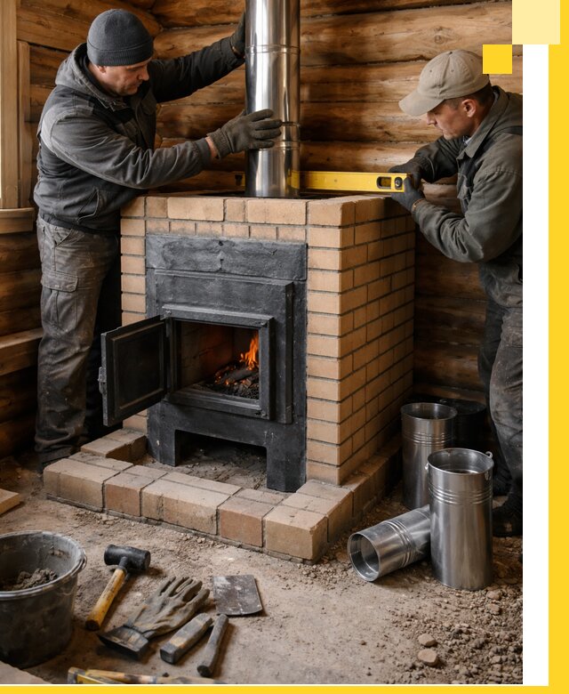 Проектирование, изготовление и установка банных печей в Невинномысске