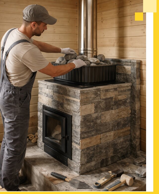 Печи для парной в Невинномысске, производство, монтаж и обслуживание