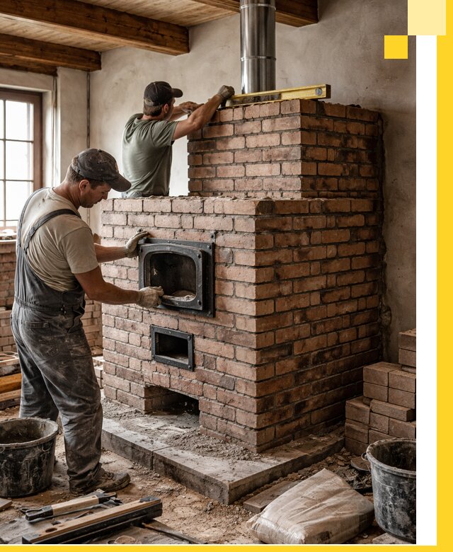 Печи для загородного дома под ключ в Невинномысске — монтаж и сервис