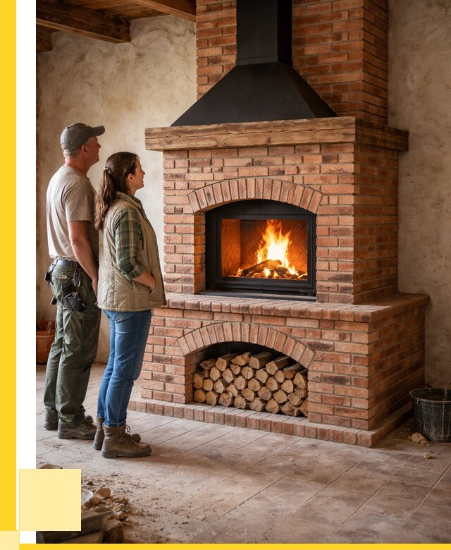 Печи камины из кирпича в Невинномысске от 122748 р. | ЭриданНвн