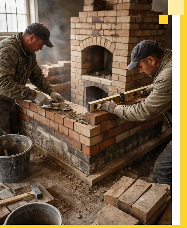 Изготовление и монтаж печей и каминов из кирпича в Невинномысске