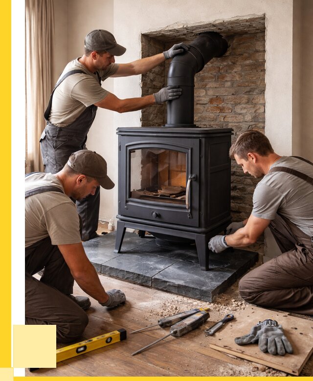 Монтаж печи камина в частном доме в Невинномысске от 25573 р. | ЭриданНвн