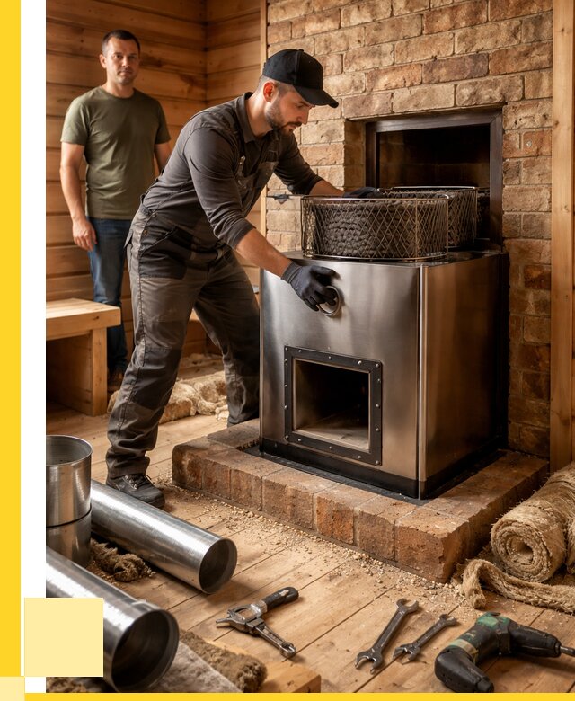 Монтаж банных печей под ключ в Невинномысске от 18412 р., ЭриданНвн