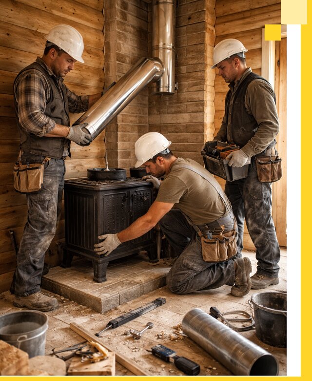 Профессиональный монтаж банных печей и дымоходов в Невинномысске