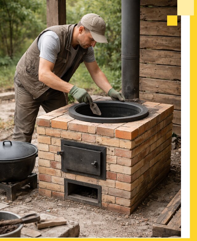 Изготовление и установка печей для казана в Невинномысске под ключ