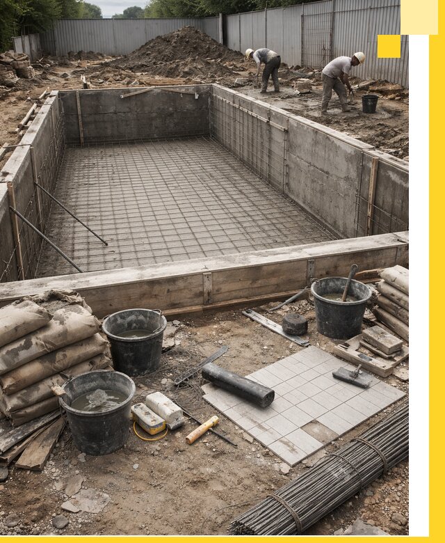 Строительство бассейнов под ключ в Невинномысске, дизайн и монтаж