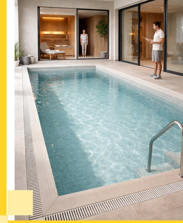 Отделка бассейна пленкой ПВХ в Невинномысске от 3580 р. - ЭриданНвн