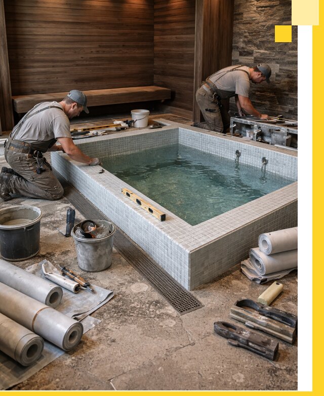 Установка и строительство бассейнов для сауны в Невинномысске