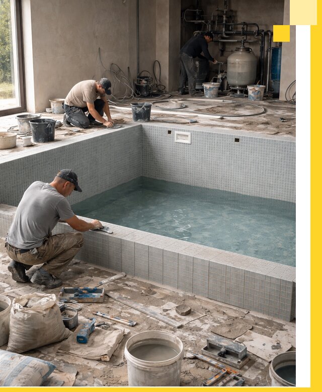 Строительство и монтаж бассейнов в помещении в Невинномысске