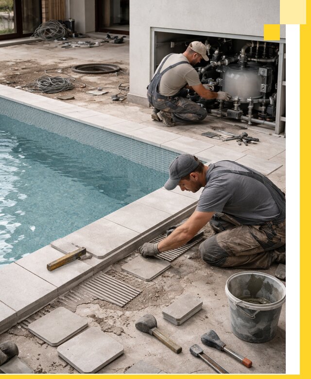 Строительство и монтаж бассейнов в коттедже в Невинномысске