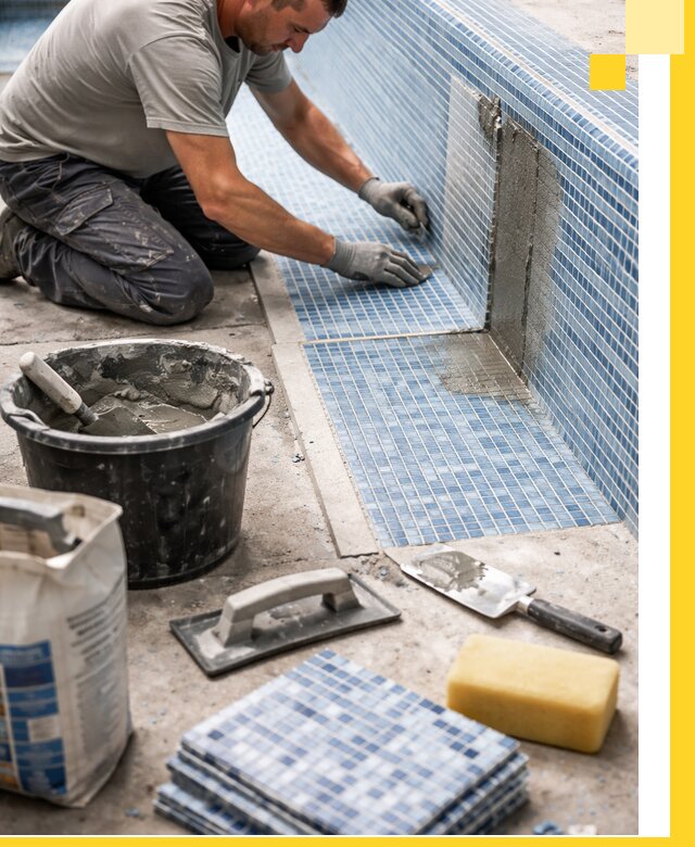 Укладка и ремонт мозаики для бассейнов под ключ в Невинномысске