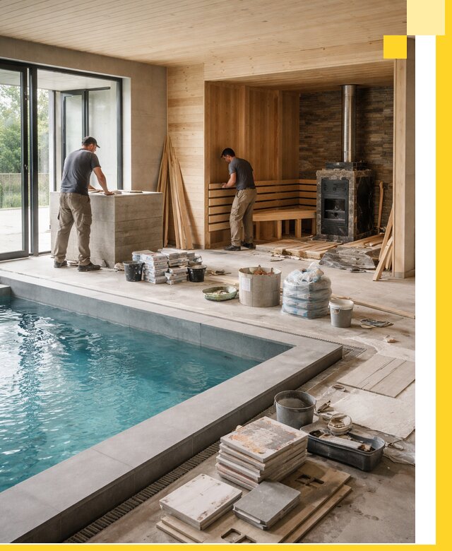 Проектирование и строительство бань с бассейном в Невинномысске