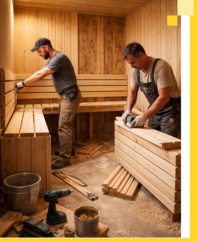 Профессиональный комплексный ремонт саун под ключ в Невинномысске