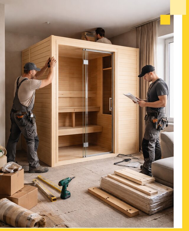 Установка и благоустройство саун в квартире в Невинномысске