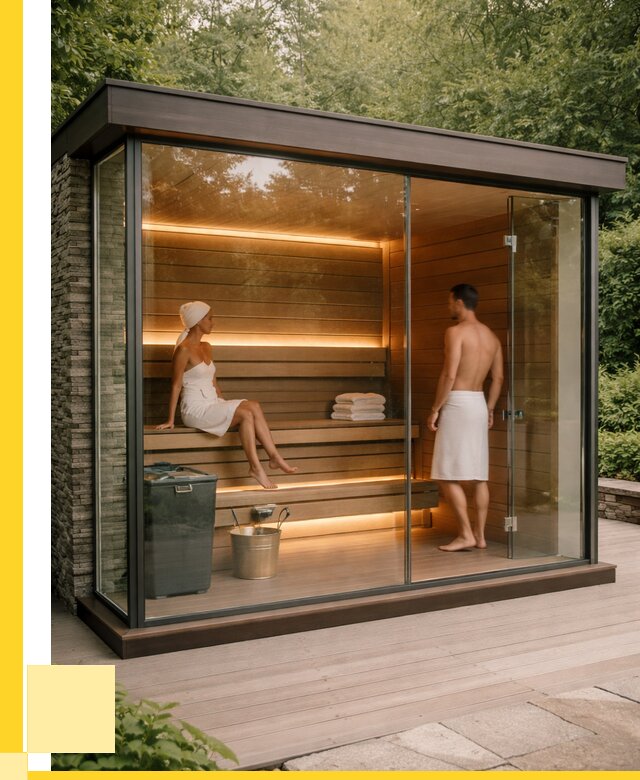 Сауна стеклянная и двери для сауны в Невинномысске от 255725 р. | ЭриданНвн