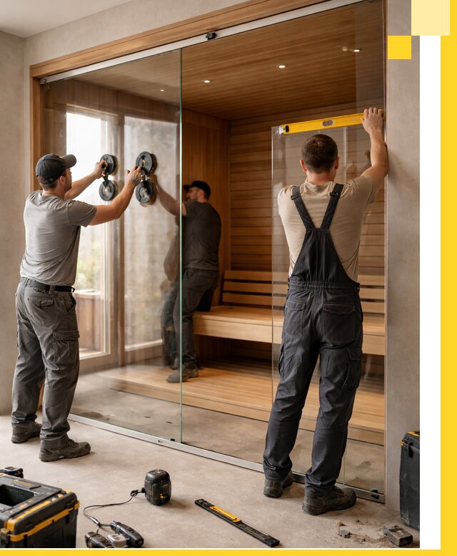 Производство и монтаж стеклянных саун под ключ в Невинномысске