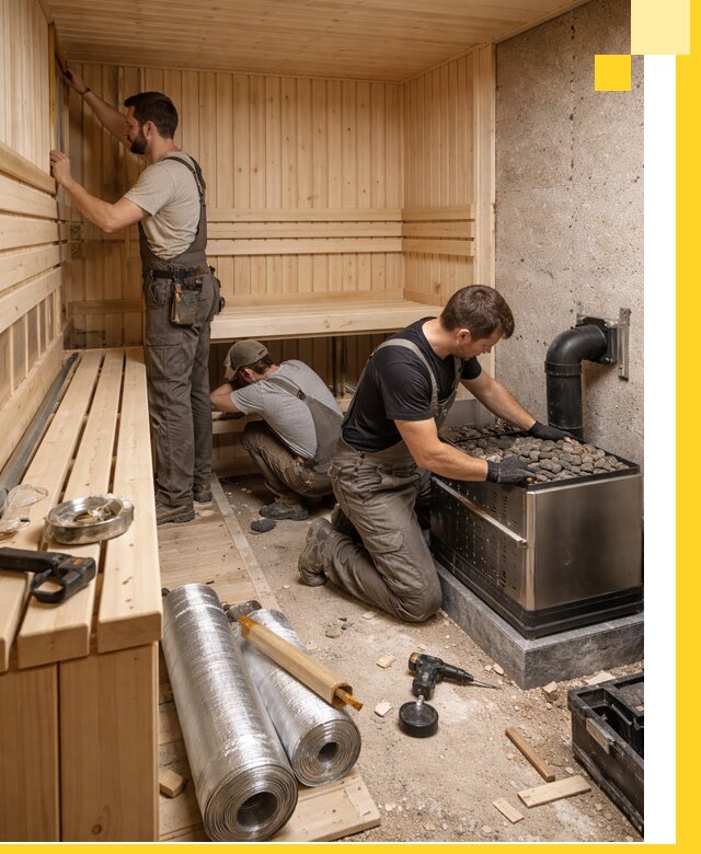 Индивидуальные сауны на заказ в Невинномысске под ключ, проект и монтаж