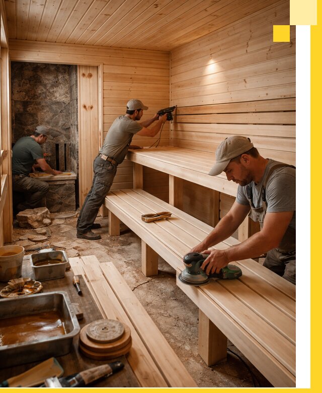 Профессиональная отделка бань в Невинномысске под ключ, с гарантией