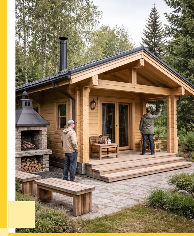 Деревянные бани под ключ в Невинномысске от 460305 р. | ЭриданНвн