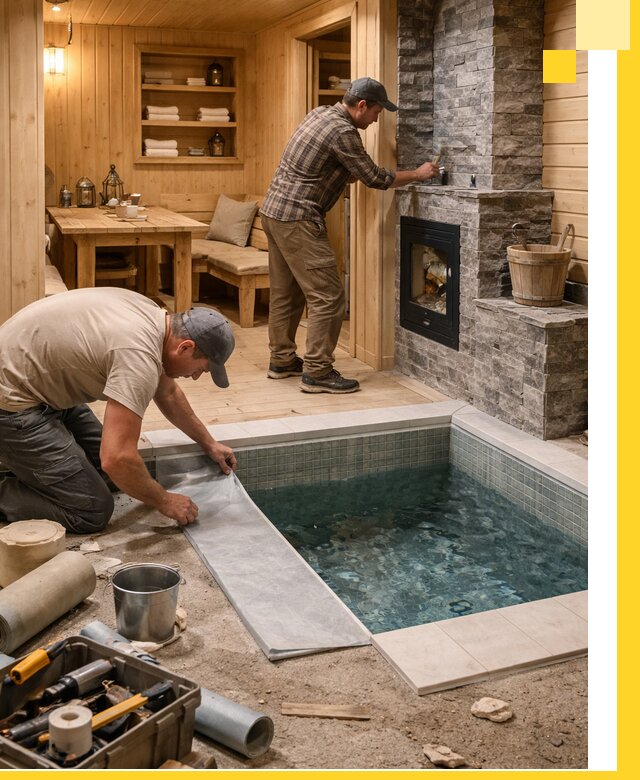 Строительство бань с комнатой отдыха под ключ в Невинномысске