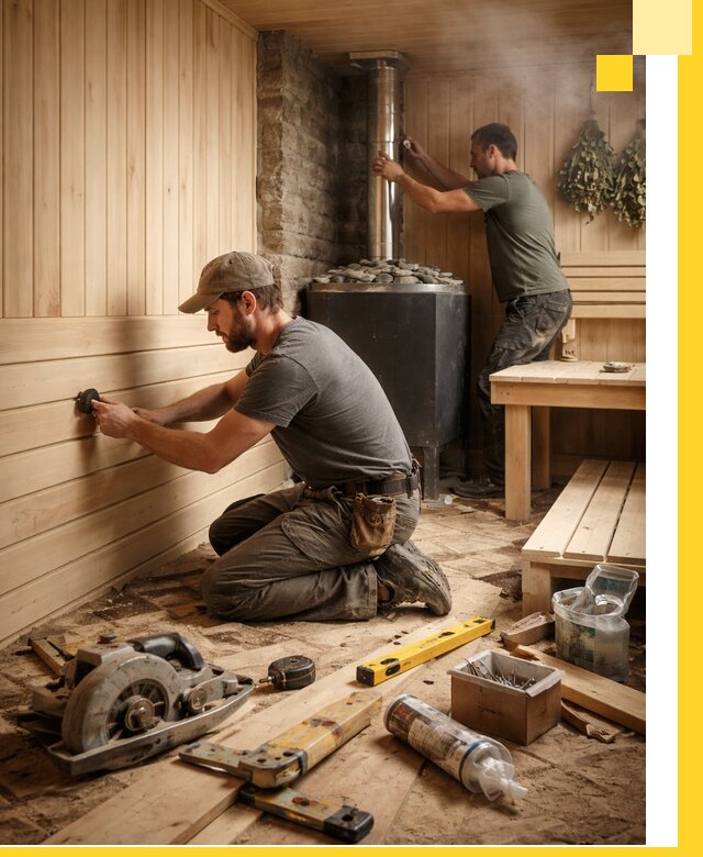 Полное строительство и оснащение парных под ключ в Невинномысске