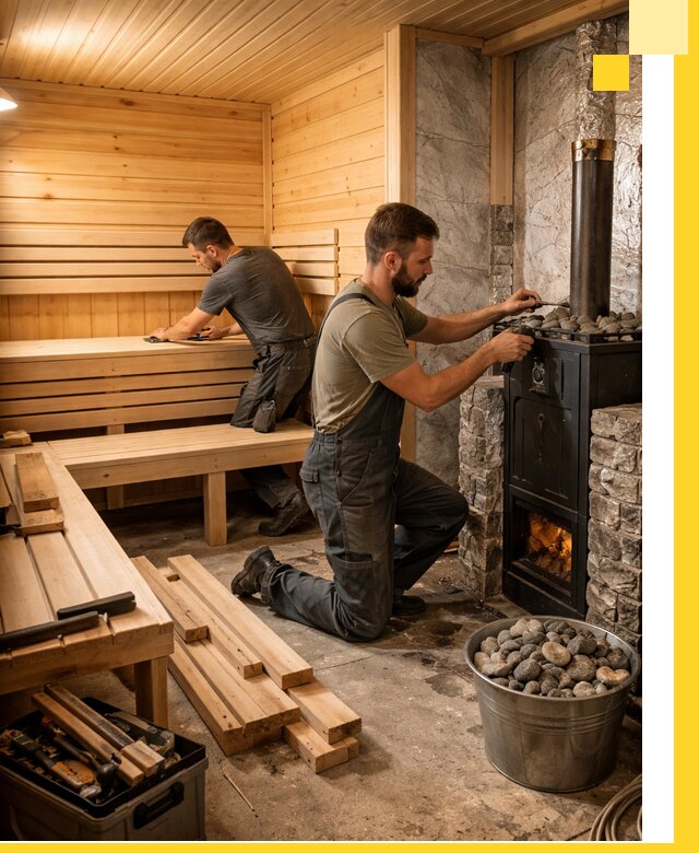 Дизайн и строительство интерьеров бань под ключ в Невинномысске