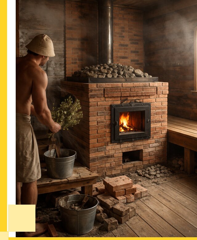 Кирпичные банные печи в Невинномысске от 92061 р. | ЭриданНвн