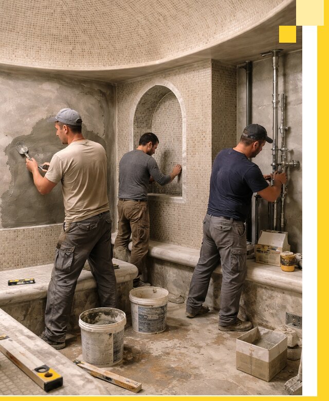 Профессиональный монтаж хамамов под ключ в Невинномысске с гарантией