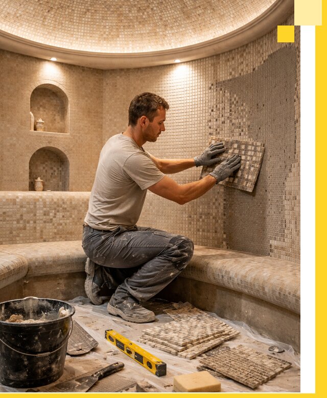 Устройство и монтаж домашнего хамама под ключ в Невинномысске