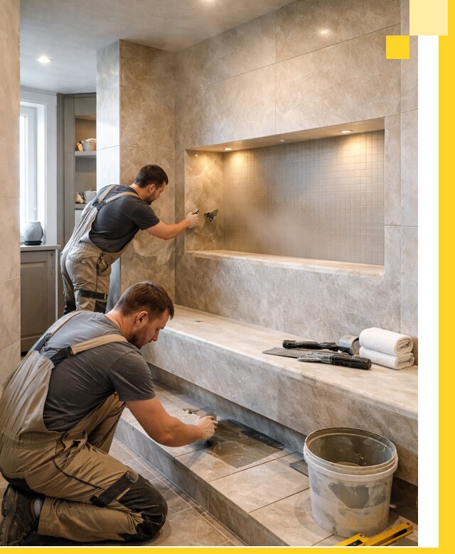 Профессиональное строительство хамама в квартире в Невинномысске