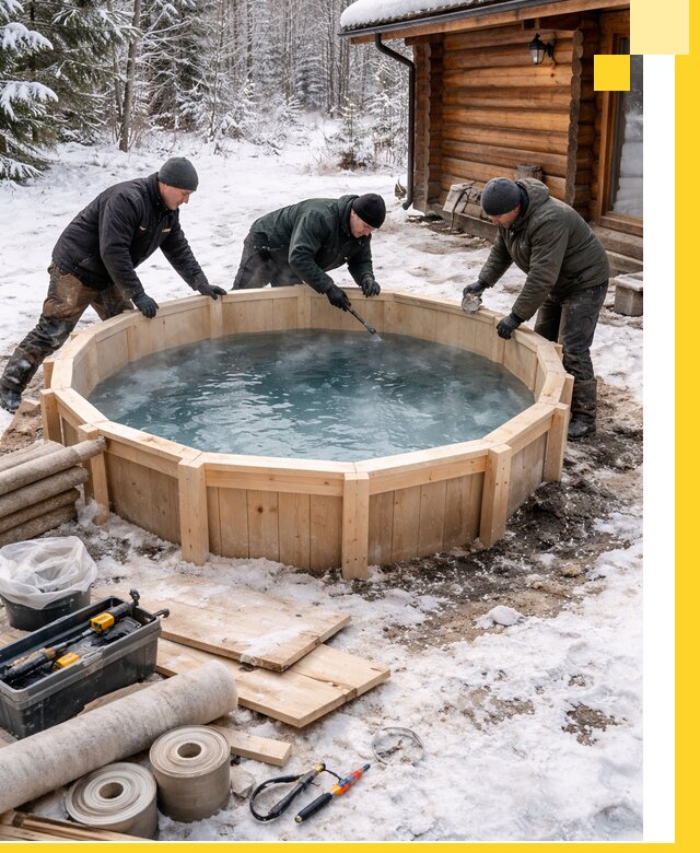 Изготовление и установка ледяных купелей под ключ в Невинномысске