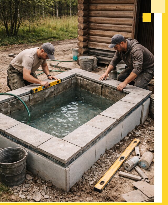 Изготовление и установка холодных купелей под ключ в Невинномысске